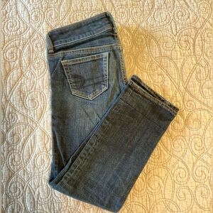 American Eagle Artist Jeans Stretch Double Button Juniors size 0